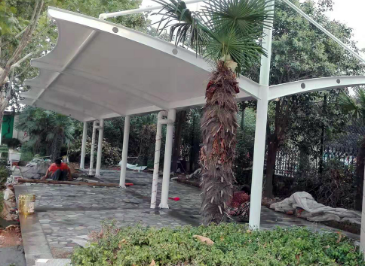 膜結(jié)構(gòu)電車(chē)棚